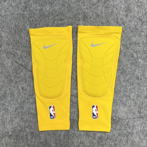 Nike Other - Nike Pro NBA Padded Leg Sleeves 2X 3X Yellow Men's Basketball Compression New